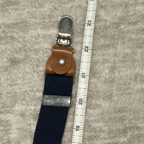 Adjustable Toddler Boys Kids Children’s Suit Suspenders Navy Blue Brown 1T 2T 3T - Picture 4 of 6